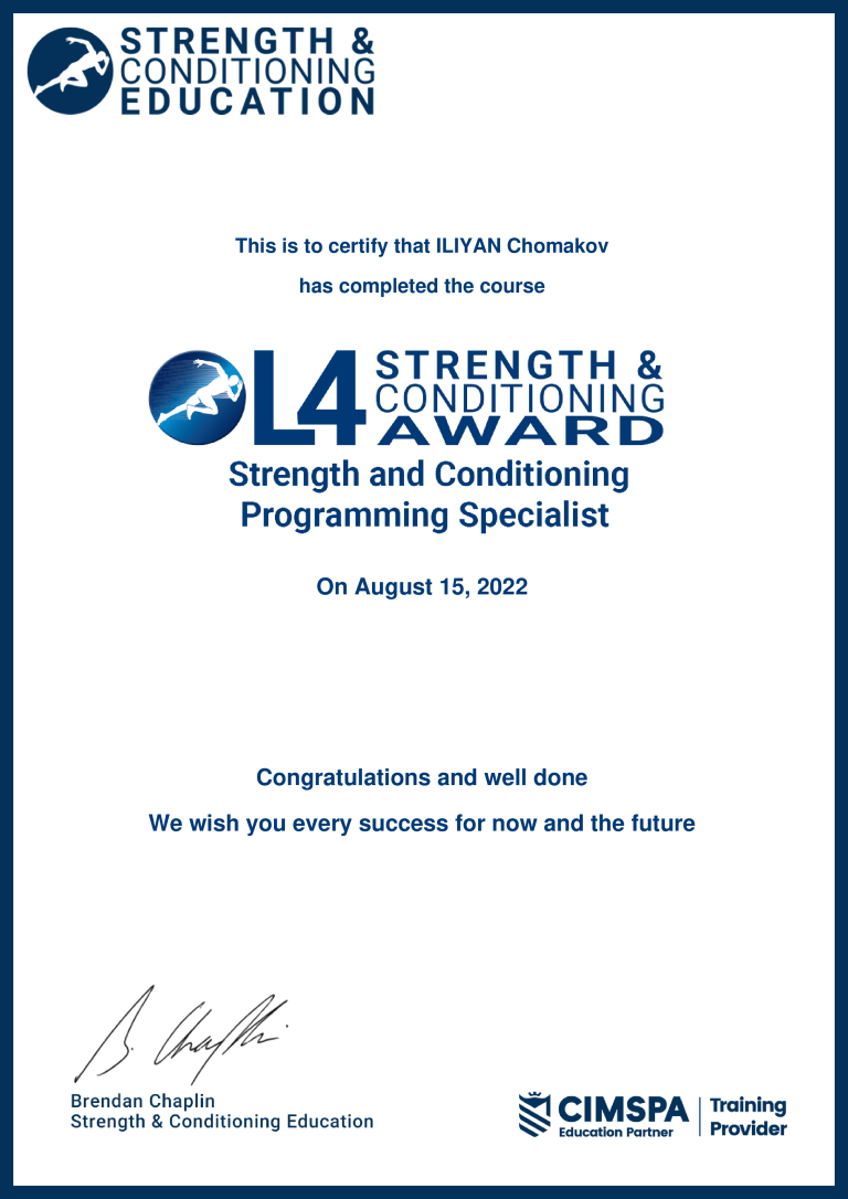 ILIYAN-Chomakov-Level-4-Strength-and-Conditioning-Programming-Specialist-L4-Strength-and-Conditioning-Programming-Specialist-Strength-and-Conditioning-Education